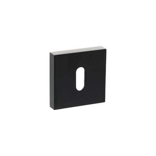 Senza Pari Key Escutcheons on Minimal Square Rose - Matt Black - Default