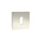 Senza Pari Key Escutcheons on Minimal Square Rose - Polished Nickel