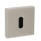 Senza Pari Key Escutcheons on Flush Square Rose - Satin Nickel - Default