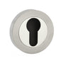 Senza Pari Euro Escutcheons on Round Rose - Satin Nickel/Nickel Plate - Default
