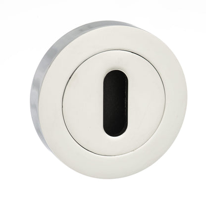 Senza Pari Key Escutcheons on Round Rose - Polished Chrome - Default