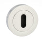 Senza Pari Key Escutcheons on Round Rose - Polished Chrome - Default