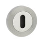 Senza Pari Key Escutcheons on Round Rose - Satin Nickel/Chrome Plate - Default
