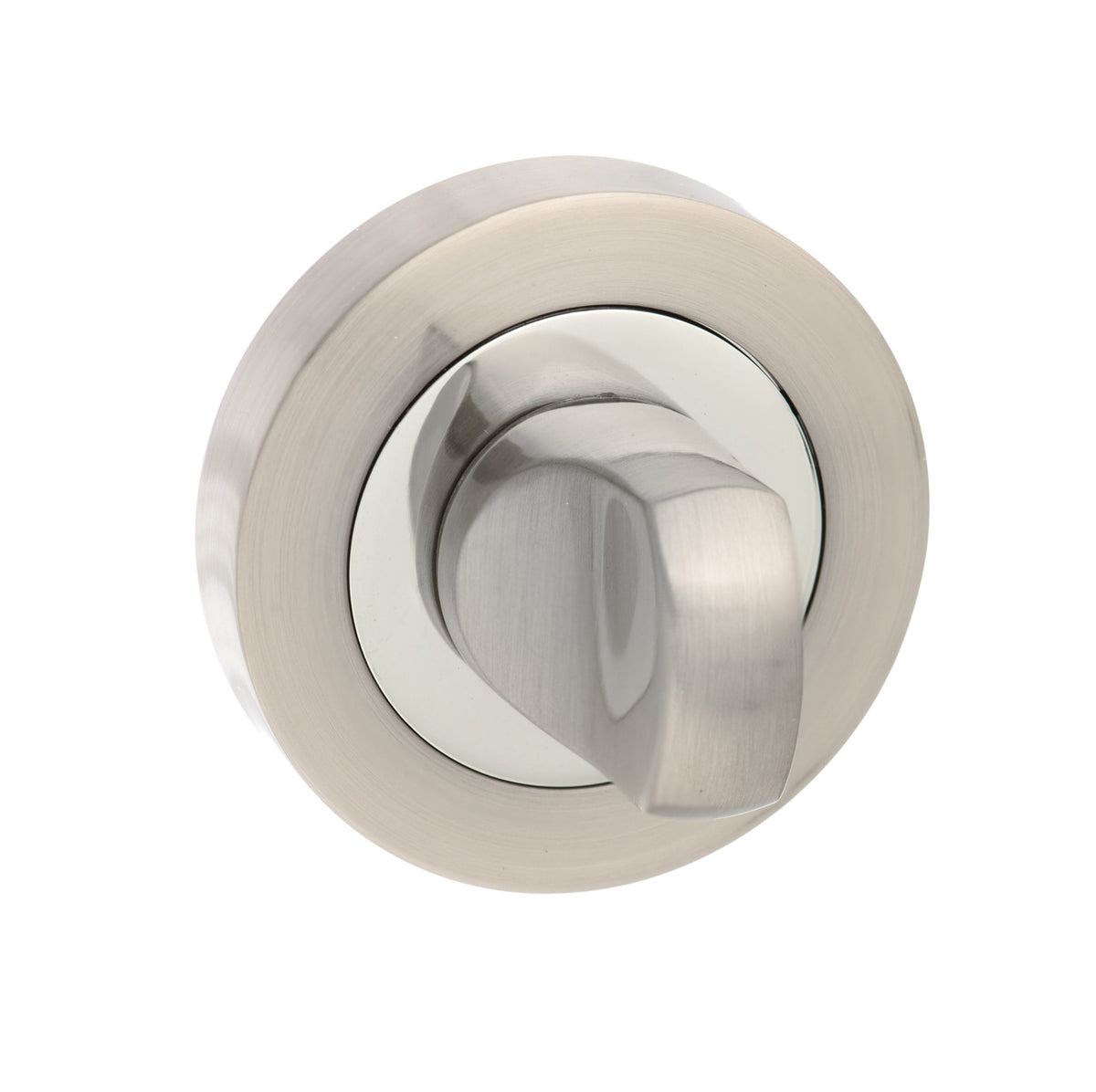 Senza Pari WC Turn and Release on Round Rose - Satin Nickel/Chrome Plate - Default