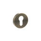 Senza Pari Euro Escutcheons on Minimal Round Rose - Antique Brass - Default