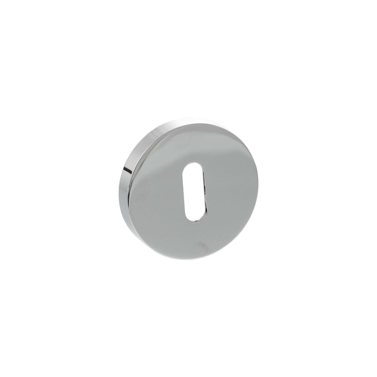 Senza Pari Key Escutcheons on Minimal Round Rose - Polished Chrome - Default