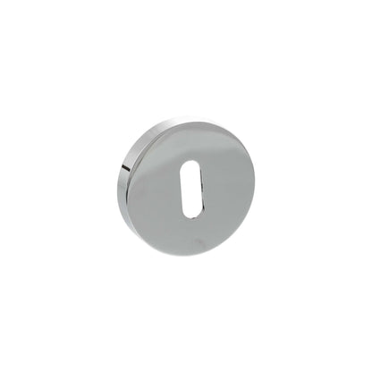 Senza Pari Key Escutcheons on Minimal Round Rose - Polished Chrome - Default