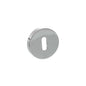 Senza Pari Key Escutcheons on Minimal Round Rose - Polished Chrome - Default