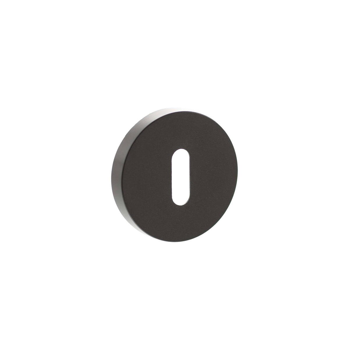 Senza Pari Key Escutcheons on Minimal Round Rose - Urban Dark Bronze - Default