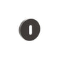 Senza Pari Key Escutcheons on Minimal Round Rose - Urban Dark Bronze - Default
