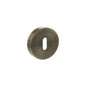 Senza Pari Key Escutcheons on Round Rose - Antique Brass - Default