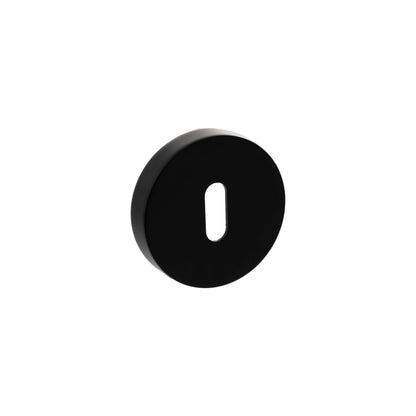 Senza Pari Key Escutcheons on Round Rose - Matt Black - Default