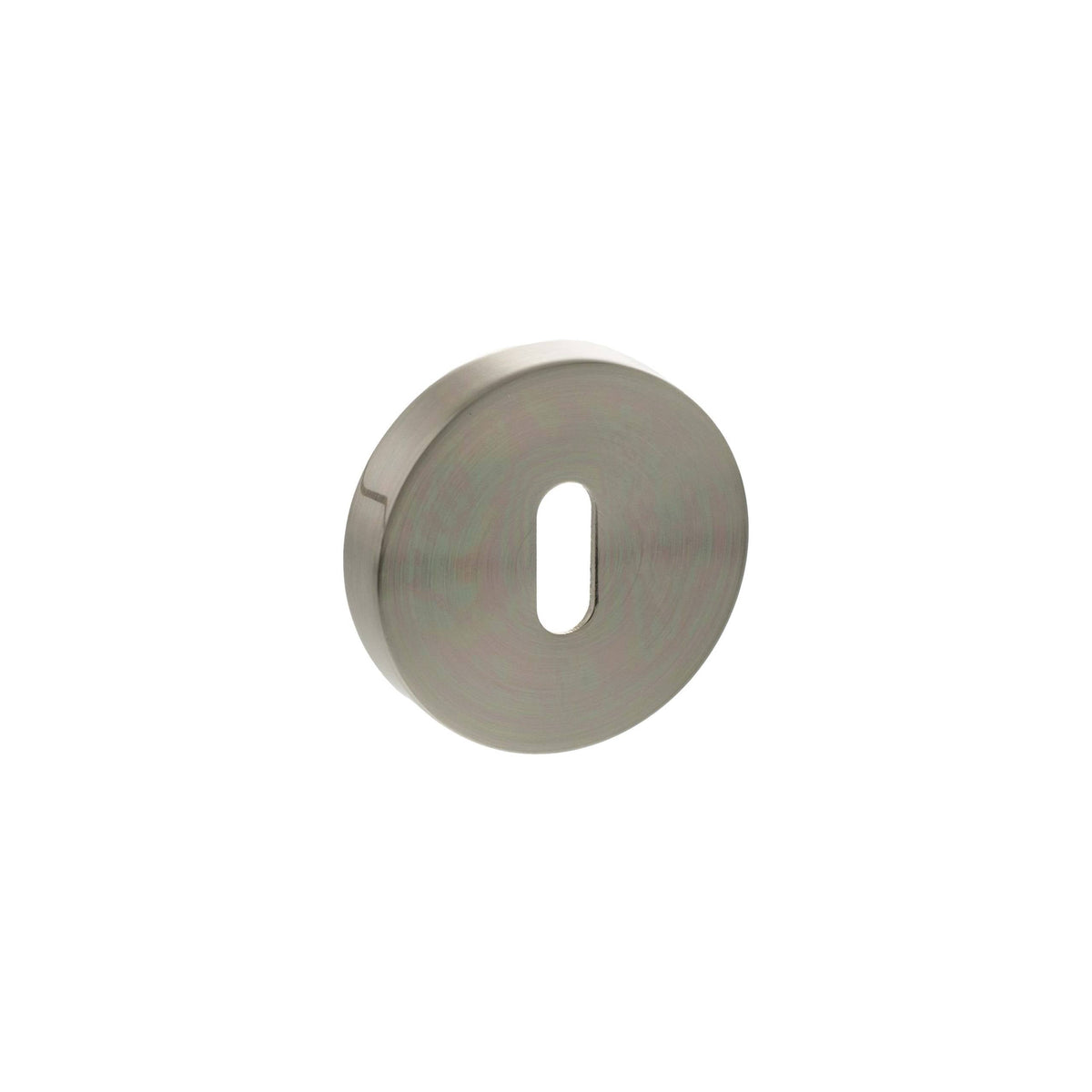 Senza Pari Key Escutcheons on Round Rose - Satin Nickel - Default