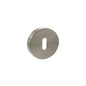 Senza Pari Key Escutcheons on Round Rose - Satin Nickel - Default