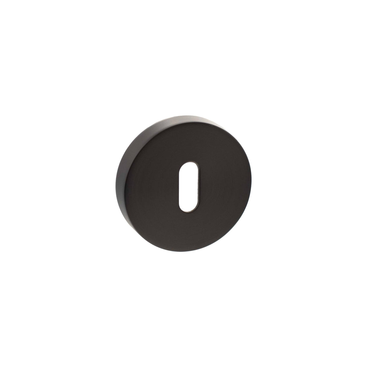 Senza Pari Key Escutcheons on Round Rose - Urban Dark Bronze - Default