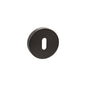 Senza Pari Key Escutcheons on Round Rose - Urban Dark Bronze - Default