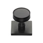 Venetian Cabinet Knob with Square Backplate by M Marcus - Heritage Brass