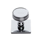 Venetian Cabinet Knob with Square Backplate by M Marcus - Heritage Brass
