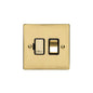 Elite Flat Plate Range Polished Brass Switches & Sockets, T01 - Switched Spur (13 Amp) by Heritage Brass By M-Marcus