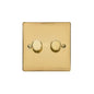Elite Flat Plate Range Matt Bronze Switches & Sockets, T09 - 2G Multi Location Secondary Dimmer by Heritage Brass By M-Marcus