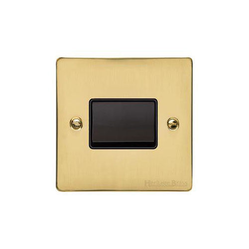 Elite Flat Plate Range Polished Brass Switches & Sockets, T01 - 6A Triple Pole Fan Isolator Switch by Heritage Brass By M-Marcus