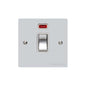 Elite Flat Plate Range Polished Chrome Switches & Sockets, T02 - 20A Double Pole Switch with Neon by Heritage Brass By M-Marcus