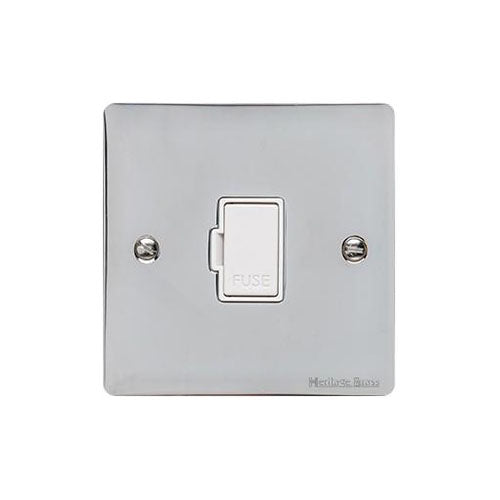 Elite Flat Plate Range Polished Chrome Switches & Sockets, T02 - Unswitched Spur (13 Amp) by Heritage Brass By M-Marcus
