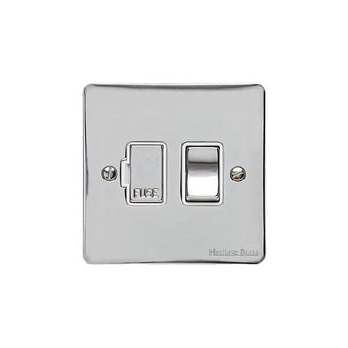 Elite Flat Plate Range Polished Chrome Switches & Sockets, T02 - Switched Spur (13 Amp) by Heritage Brass By M-Marcus