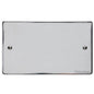Elite Flat Plate Range Polished Chrome Switches & Sockets, T02 - Double Blank Plate by Heritage Brass By M-Marcus