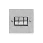 Elite Flat Plate Range Satin Chrome Switches & Sockets, T03 - 3 Gang Rocker Switch by Heritage Brass By M-Marcus