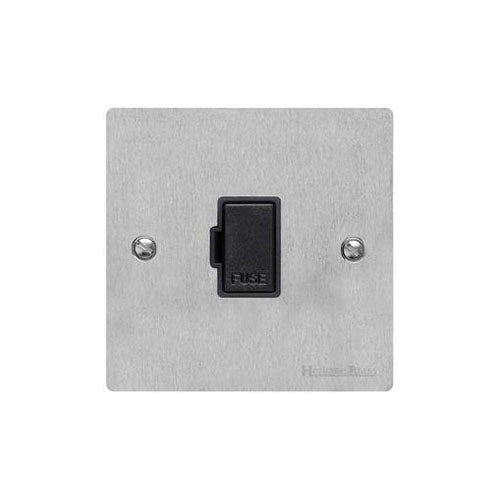 Elite Flat Plate Range Satin Chrome Switches & Sockets, T03 - Unswitched Spur (13 Amp) by Heritage Brass By M-Marcus
