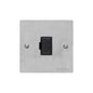 Elite Flat Plate Range Satin Chrome Switches & Sockets, T03 - Unswitched Spur (13 Amp) by Heritage Brass By M-Marcus