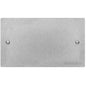 Elite Flat Plate Range Satin Chrome Switches & Sockets, T03 - Double Blank Plate by Heritage Brass By M-Marcus