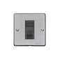 Elite Flat Plate Range Satin Chrome Switches & Sockets, T03 - 1 Gang RJ11 by Heritage Brass By M-Marcus