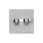 Elite Flat Plate Range Satin Chrome Switches & Sockets, T03 - 2G Multi Location Primary Dimmer by Heritage Brass By M-Marcus