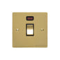 Elite Flat Plate Range Satin Brass Switches & Sockets, T04 - 20A Double Pole Switch with Neon by Heritage Brass By M-Marcus