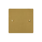 Elite Flat Plate Range Satin Brass Switches & Sockets, T04 - Single Blank Plate by Heritage Brass By M-Marcus