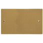 Elite Flat Plate Range Satin Brass Switches & Sockets, T04 - Double Blank Plate by Heritage Brass By M-Marcus