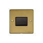 Elite Flat Plate Range Satin Brass Switches & Sockets, T04 - 6A Triple Pole Fan Isolator Switch by Heritage Brass By M-Marcus