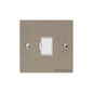 Elite Flat Plate Range Satin Nickel Switches & Sockets, T05 - Unswitched Spur (13 Amp) by Heritage Brass By M-Marcus