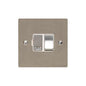 Elite Flat Plate Range Satin Nickel Switches & Sockets, T05 - Switched Spur (13 Amp) by Heritage Brass By M-Marcus