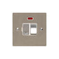 Elite Flat Plate Range Satin Nickel Switches & Sockets, T05 - Switched Spur with Neon (13 Amp) by Heritage Brass By M-Marcus