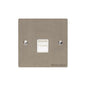 Elite Flat Plate Range Satin Nickel Switches & Sockets, T05 - 1 Gang Master Line Socket by Heritage Brass By M-Marcus