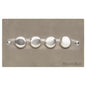 Elite Flat Plate Range Satin Nickel Switches & Sockets, T05 - 4G Multi Location Primary Dimmer by Heritage Brass By M-Marcus