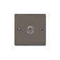 Elite Flat Plate Range Polished Black Nickel Switches & Sockets, T06 - 1 Gang Intermediate Toggle Switch by Heritage Brass By M-Marcus