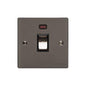 Elite Flat Plate Range Polished Black Nickel Switches & Sockets, T06 - 20A Double Pole Switch with Neon by Heritage Brass By M-Marcus