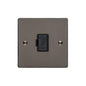 Elite Flat Plate Range Polished Black Nickel Switches & Sockets, T06 - Unswitched Spur (13 Amp) by Heritage Brass By M-Marcus