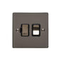 Elite Flat Plate Range Polished Black Nickel Switches & Sockets, T06 - Switched Spur (13 Amp) by Heritage Brass By M-Marcus