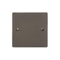 Elite Flat Plate Range Polished Black Nickel Switches & Sockets, T06 - Single Blank Plate by Heritage Brass By M-Marcus