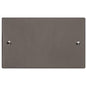 Elite Flat Plate Range Polished Black Nickel Switches & Sockets, T06 - Double Blank Plate by Heritage Brass By M-Marcus